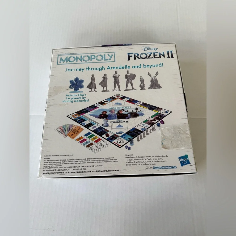 Monopoly Disney Frozen‎ II Board Game E5066 Journey Through Arendelle Hasbro